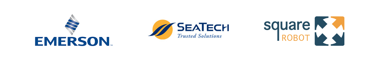 Sponsor Logos: Emerson, SEATech, Square Robot